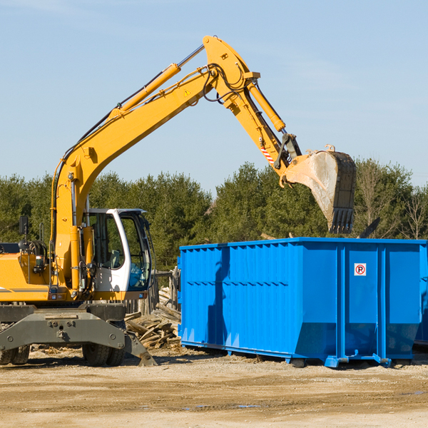 can i choose the location where the residential dumpster will be placed in Conway Springs KS